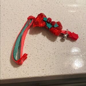 Festive Red and Green Pet Collar